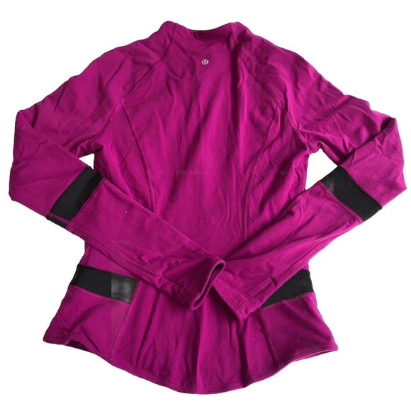 Lululemon Find Your Bliss Women Jacket Gray Sz 6 Black Up Reversible Define - Picture 7 of 11